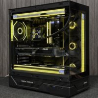 Hantek GX760A Tianxuanren Mid-Tower Desktop Computer Case ATX Water-Cooled Side-Transparent Panoramic View Brand New No Front