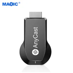 Anycast M100 HDMI Wifi Display Dongle TV Dual Core H.265 Decoder 4K HD Output TV Stick Tidak Perlu Mode beralih