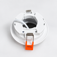 Spot LED GX53 encastré ou en saillie avec boîtier en aluminium pour éclairage intérieur de maison et bureau