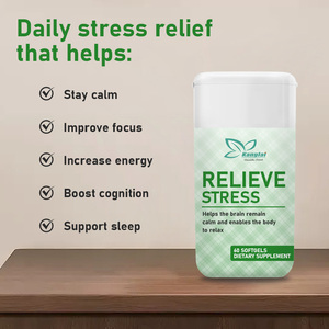 Gélules OEM ODM anti-stress à l'extrait d'ashwagandha et à l'extrait de mélisse pour calmer les tensions mentales et favoriser la concentration – Complément alimentaire - Product Image 2