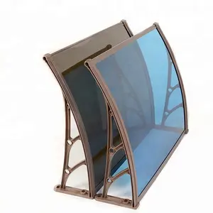 经济型户外遮阳聚碳酸酯板手动操作阳台遮阳篷组件