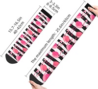 Chaussettes unisexes amusantes pour hommes, motif personnalisé, art coloré, coton respirant, logo numérique, séchage rapide