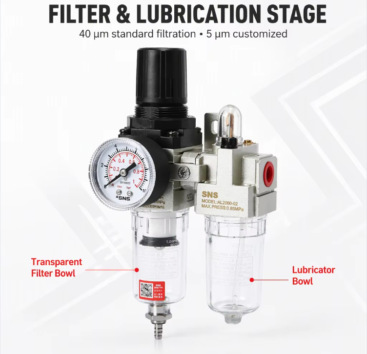 ZHPC AC Series Pneumatic air Source Treatment Unit FRL Combination air ...