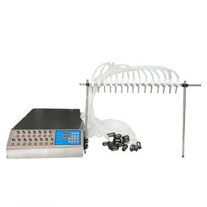 Machine de remplissage semi-automatique de bureau à 15 buses pour huile de poisson, parfum, lait, huile essentielle, boisson, eau et liquides - Product Image 6