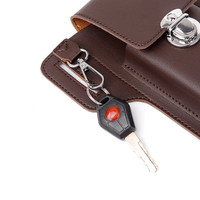 Pochette de téléphone portable étui de ceinture multifonction en cuir PU avec crochet de boucle de ceinture sacs mobiles universels pour iPhone pour Samsung