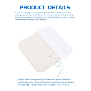 Pansements transparents pour plaies, imperméables, autocollants, stériles, 10*10cm, pansement en hydrogel - Product Image 3