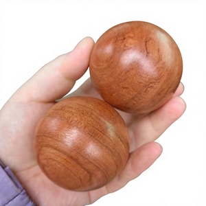 FAIZA <b>CRAFT</b> 50mm Unfinished Natural <b>Wooden</b> <b>Ball</b> <b>Craft</b> <b>Balls</b> for Home Decoration Modern Floral Botanical Design Wedding DIY - Product Image 1