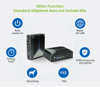 Mini PC J6412 Sin Ventilador, Mini Ordenador con Doble Ethernet, 1*M.2, 1*2.5 HDD o SSD, Pantalla 4K Full HD, Mini PC Industrial con Windows 10/11