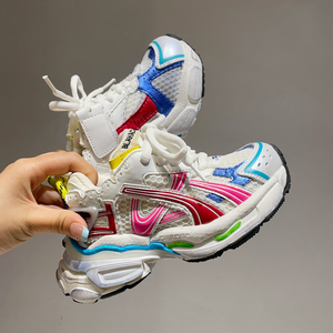 カラフルな子供用スニーカーユニセックスデザイナースポーツシューズ分厚いトレンディな靴サイズ9cから5y - Product Image 4