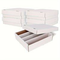 Boîte de rangement en carton à 4 rangées - Grande capacité pour plus de 4000 cartes Magic the Gathering, cartes sportives, stockage d'archives
