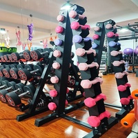 Support d'haltères de gymnastique en acier à 3 5 6 8 niveaux personnalisé en gros support de stockage de poids commercial et domestique