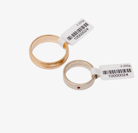 Étiquettes de prix pour bijoux imprimées sur mesure étiquettes de bijoux étanches et résistantes à la déchirure en rouleau étiquette de prix pour bague d'impression de codes à barres et de codes QR