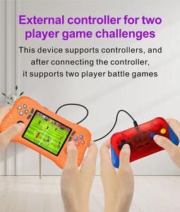 เครื่องเล่นเกมพกพา K36 พร้อม CE FCC Rohs คอนโทรลเลอร์ภายนอกและช่องต่อทีวี  รวมเกมคลาสสิก <span class=keywords><strong>800</strong></span> เกมในตัว จอยสติ๊ก รองรับผู้เล่นสองคน - Product Image 4