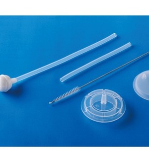 Angel Baby Bottle Straw Set Silicone Bpa Free For Child 0-12 Months Straight Body Solid Color Model Bo102 - Product Image 1