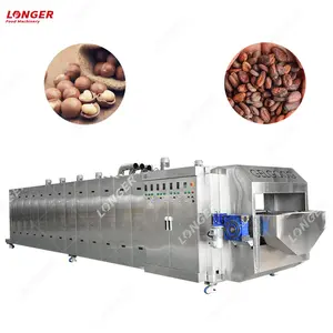 Hot Air Infrared Cashew Macadamia Nut Roaster Equipment Sunflower Seeds Nuts Roasting Machine And Dryer For Gas