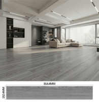 Carrelage de sol en bois grainé imperméable et résistant à l'usure, plus épais, pour la maison, le salon, papiers peints autocollants à coller