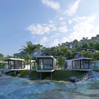 Conteneur de capsule spatiale moderne pour villas et petites maisons Cabine de petite maison mobile personnalisée Conteneur de cabine Apple pour hôtel