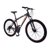 Vélo hybride pour hommes, 21 vitesses, cadre en acier, freins à disque, jantes en alliage d'aluminium, vélo de haute qualité, capacité de charge de 120 kg