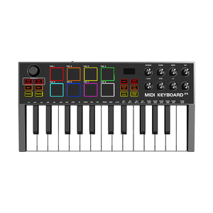 Profesional 25 teclas Digital electrónico <span class=keywords><strong>Midi</strong></span> teclado estudio <span class=keywords><strong>Usb</strong></span> <span class=keywords><strong>Midi</strong></span> controlador Plug and Play para amantes de la música - Product Image 1