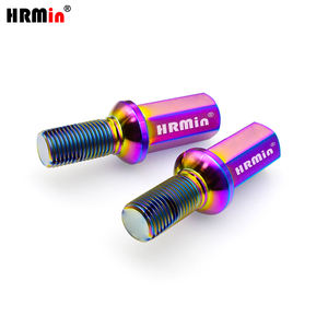 Hrmin कस्टम रंग टाइटेनियम स्क्रू व्हील बोल्ट M14 * 1.5 मिमी विस्तारित हेड ग्रा5 टाइटेनियम मिश्र धातु Ti-6Al-4V बॉल सीट स्थिति नई - Product Image 3