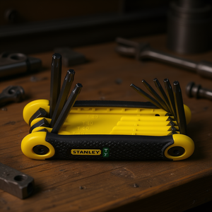 Jeu de clés Torx Stanley 8 pièces, clés hexagonales T10 à T40, outil compact pliable - Product Image 3