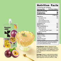 Gelée amincissante marque privée saveur fruit de la passion vitamine C boisson diététique saine gelée de konjac