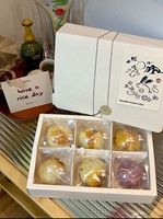 Boîtes cadeaux haut de gamme à couvercle rabattable, boîtes d'emballage alimentaire avec couvercle et base, boîtes cadeaux en kraft pour desserts