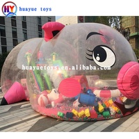 Maison Bulle Gonflable en PVC, Tente Dôme Transparente pour Extérieur, Structures de Jeu pour Enfants, Fêtes Intérieures/Extérieures et Publicité