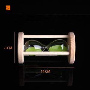 Horloge de sable en bois personnalisé, <span class=keywords><strong>brossage</strong></span> des <span class=keywords><strong>dents</strong></span>, pendule de sable en verre coloré et élégante, décoration de maison, vente en gros, 2019 - Product Image 2