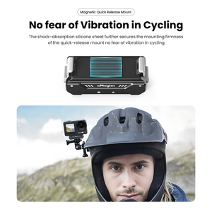 Amagisn kim loại từ tính phát hành nhanh chóng gắn kết cho <span class=keywords><strong>DJI</strong></span> <span class=keywords><strong>OSMO</strong></span> action4/3 với có thể gập lại hai ngạnh gắn kết và 1/4 vít gắn kết nối - Product Image 4