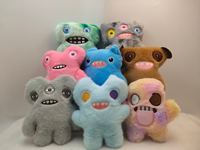 Boneka Monster Gigi Besar Lucu Imut, Boneka Monster Jelek Lucu, Mainan Boneka Lembut Isi Kapas PP untuk Anak Perempuan, Penghibur Anak