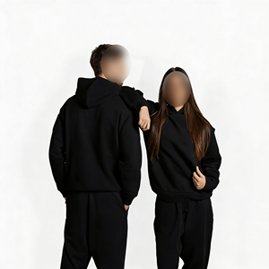 Sweat-shirt à capuche unisexe en coton de haute qualité, surdimensionné, streetwear, confortable, doux, logo personnalisé en usine, commande en gros - Product Image 3