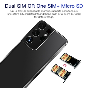 Nouveau Téléphone Android <span class=keywords><strong>S21</strong></span> Ultra 5G, 1 Go de RAM + 8 Go de ROM, Écran à Encoche Goutte d'Eau de 6,3 Pouces - Product Image 3