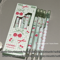 Crayon mécanique automatique Cherry 0,5 mm pour étudiants, examens et écriture – Fournitures scolaires mignonnes