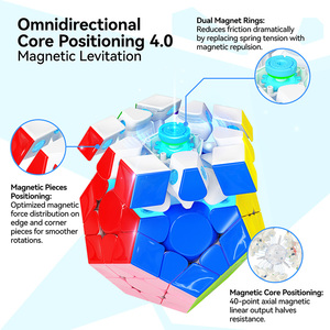 Gan 3x3x3 Megaminx V2 maglev UV tráng tốc độ Cube gancube 3*3 dodecahedron từ CUBO magico Câu Đố não trêu ghẹo đồ chơi cho bé - Product Image 4