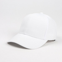 Casquette de baseball décontractée unisexe de haute qualité, blanche, pour le sport, style Dad Hat