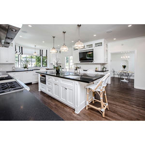 خزانة مطبخ بيضاء بتصميم مخصص عالية الجودة - Product Image 3