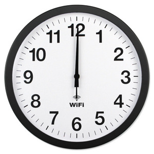 Smart Network Automatic Time Synchronization WiFi Wall <strong>Clock</strong> Metal Quartz <strong>Clock</strong> - Product Image 2