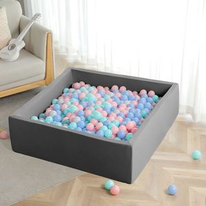 Piscine souple rectangulaire pour enfants, aire de jeux intérieure et extérieure, fosse à balles en mousse de grande taille - Product Image 4