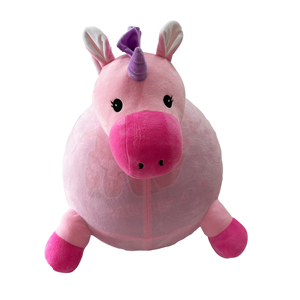 Juguetes inflables de animales saltarines, Bouncy Pals, pelota saltarina de dragón para niños, peluche rosa, pelota de yoga para montar - Product Image 3