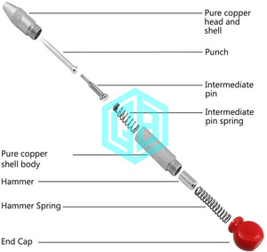 Punzonatrice automatica per punzonatura automatica in metallo utensili per la lavorazione del legno caricati Marker legno scalpello falegnameria strumento falegname - Product Image 4