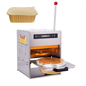 Machine de scellage automatique pour conteneurs en aluminium, machine de scellage en acier inoxydable, capable de gérer différentes tailles d'emballages - Product Image 1