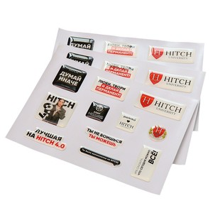 Autocollant de téléphone en résine personnalisé, rectangle transparent, 3D, artisanat décoratif, décoration mobile DIY - Product Image 3