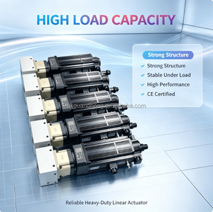 Système d'actionneur linéaire électrique efficace, corps en acier, cylindre à piston, entraînement par moteur, haute efficacité, sortie stable - Product Image 2