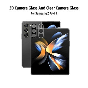 Protecteur d'écran de caméra nouveau Flip <span class=keywords><strong>5</strong></span> protecteur d'objectif de caméra couvercle d'objectif arrière en verre trempé pour Samsung Galaxy Z Fold <span class=keywords><strong>5</strong></span> - Product Image 6