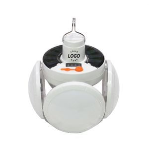 Bombilla LED Solar Recargable USB Portátil, Luz de Emergencia Plegable con Gancho para Interiores, Exteriores, Camping y Fiestas - Product Image 1