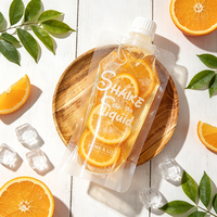 Pochette souple transparente personnalisée avec bec verseur pour bières, boissons et jus – Emballage alimentaire anti-fuite