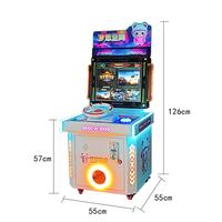 Mini matériel durable en métal d'espace rêveur des enfants à jetons de machine de jeu d'arcade d'intérieur commerciale