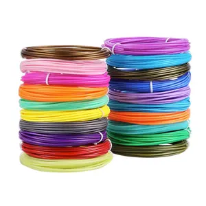 Filaments d'imprimante PLA 3D 3 mètres * 5 couleurs stylo d'impression 3d fils en plastique fil 1.75 Mm consommables d'imprimante en gros
