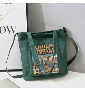 Large Capacity Reusable Cotton Shopping <b>Bag</b> Fast Delivery <b>Foldable</b> Style for Daily Travel Gift Use Custom Logo Low MOQ - Product Image 3